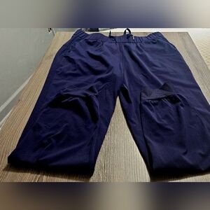 Ajisai ankle rib cuff style joggers size medium navy blue
